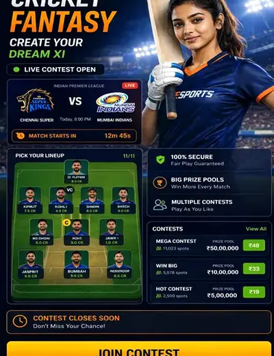 5 (5 bet) fantasy cricket & matchday visual 3